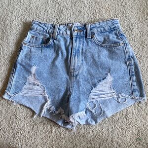 High-Waisted Denim Shorts